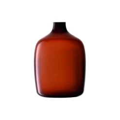 Vessel vase, brun/mocka