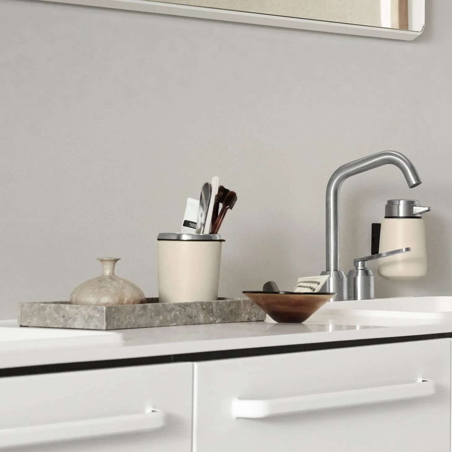 VIPP9W sæbedispenser, beige