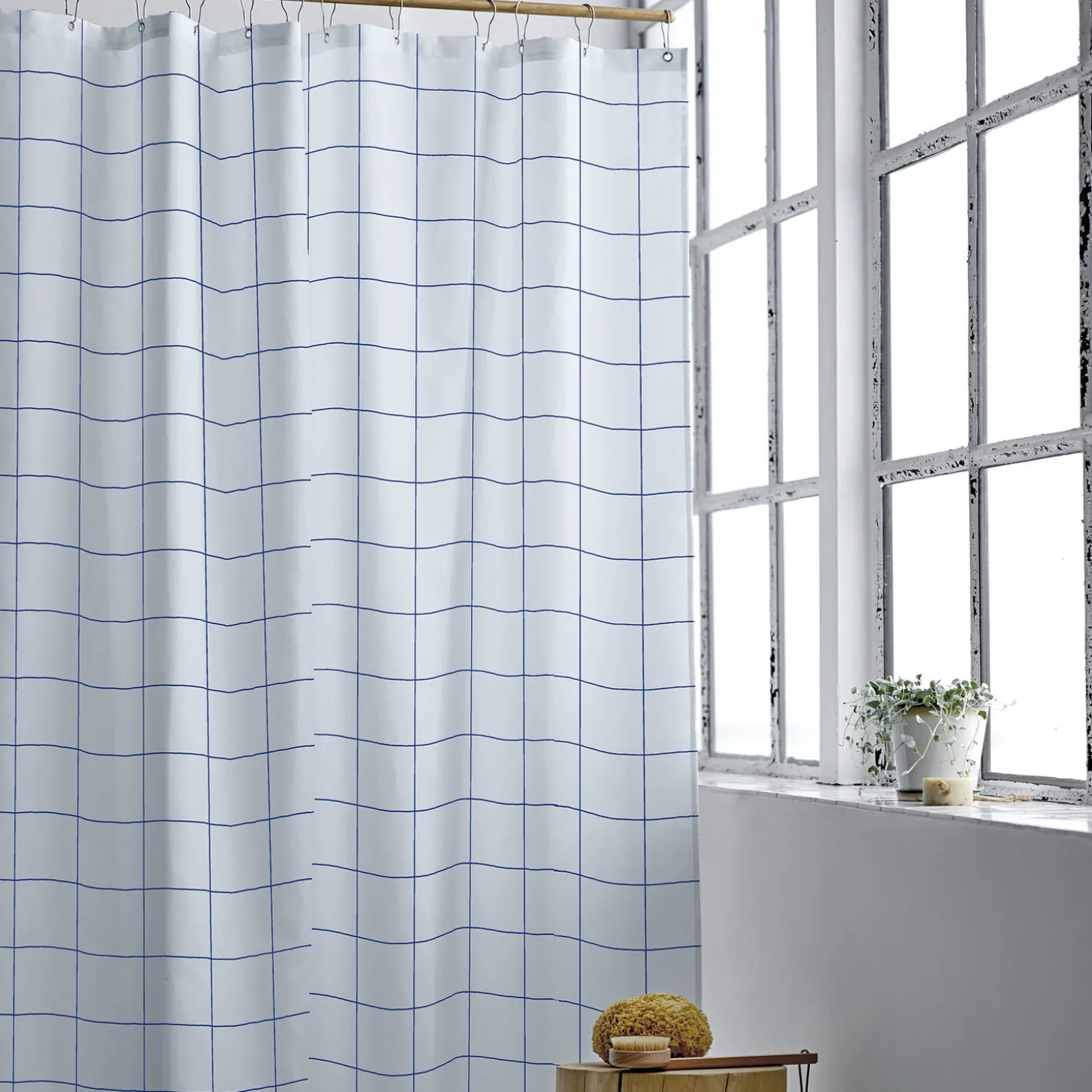 Vista badeforhæng, linen blue