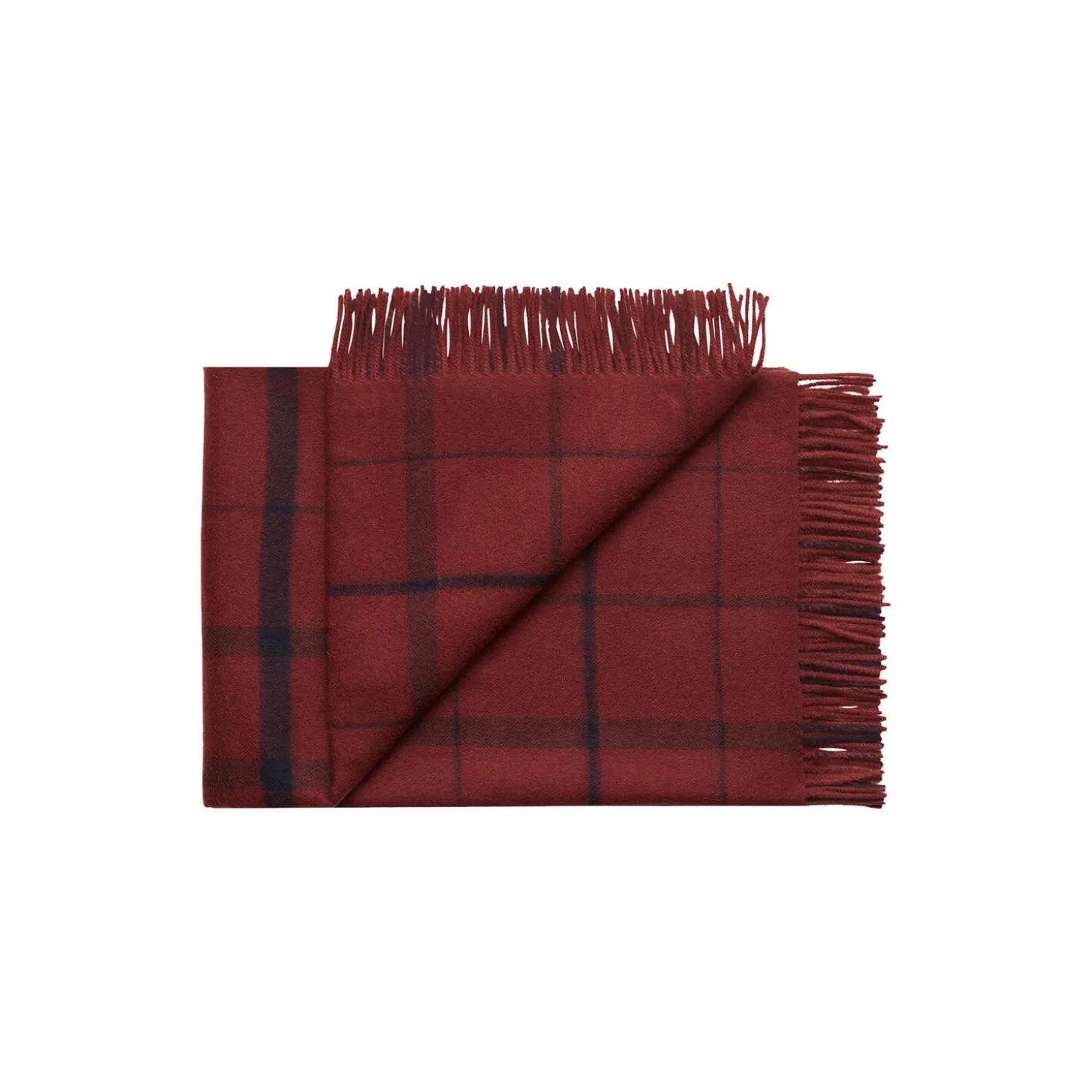 Warp and Weft plaid, 02102 embrace - beetroot/midnight