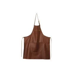 Zipper læderforklæde, classic brown